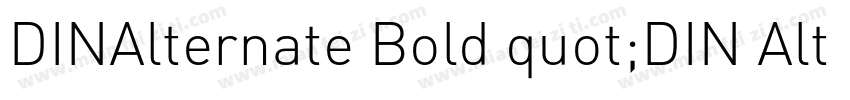 DINAlternate Bold quot;DIN Alternatequot;字体转换